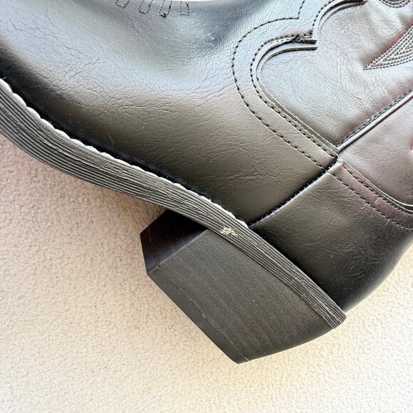 Womens Kenzi Western Boots with Memory Foam Insole Jet Black - Wild Fable 7 WC - Picture 7 of 11